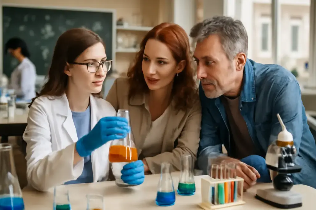 Laboratori scientifici aperti ai genitori: un’occasione preziosa per scoprire il metodo della scuola